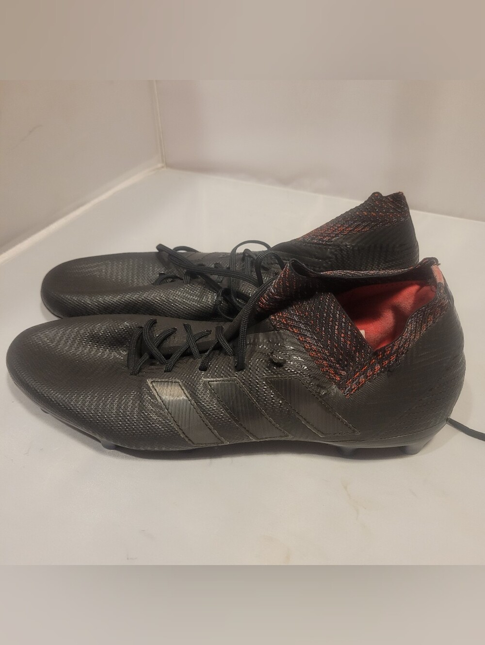 Adidas Nemeziz 18.2 FG Black Shoes Mens Sz 12 Soccer Football Cleats